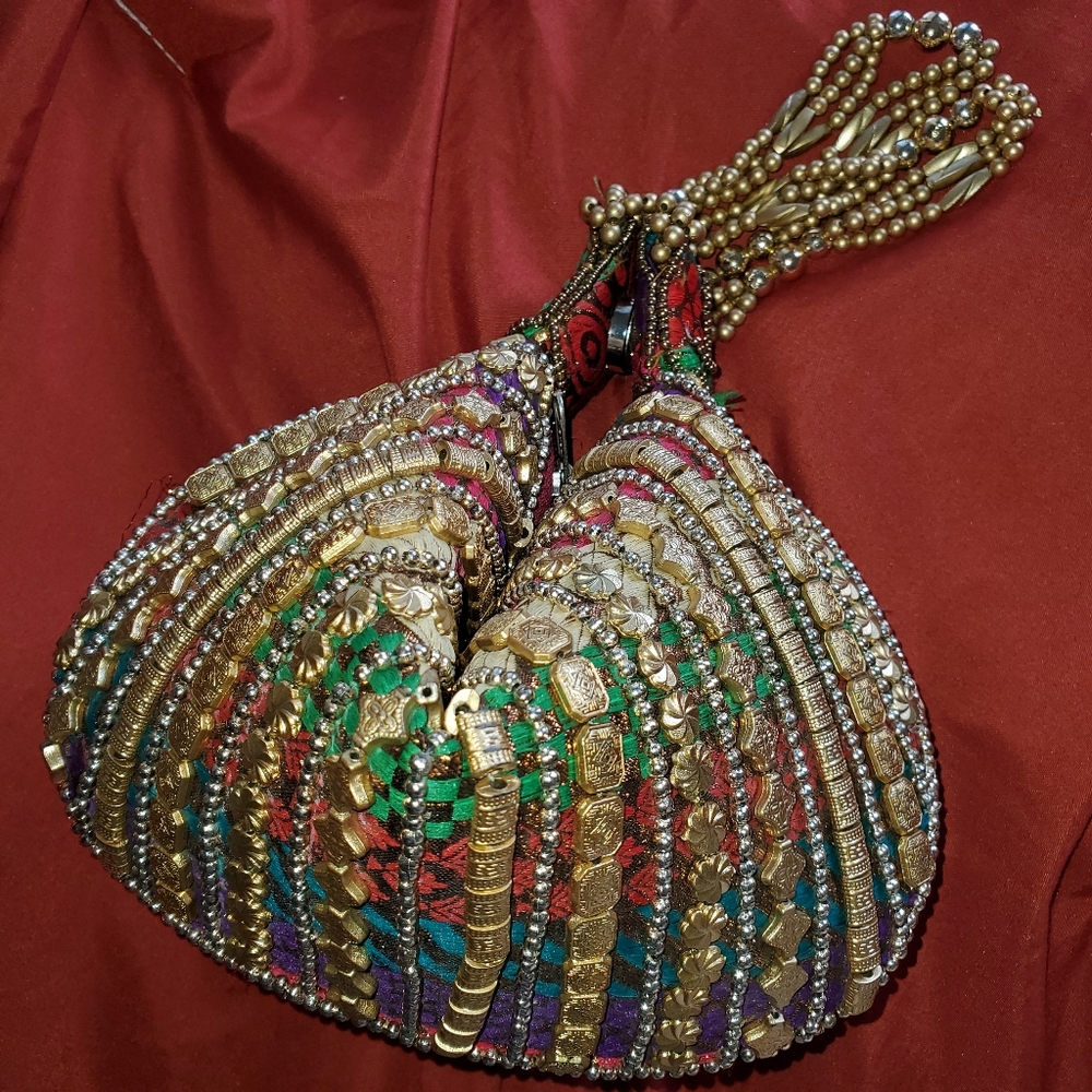 Bedazzled Indian Wristlet